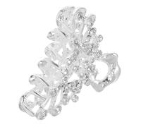ULTECHNOVO Sparkly Rhinestone Floral Hair Claw Clip for Women Bridal Party Decorative Mini Glitter Hair Accessories with Elegant Flower Design for Weddings and Daily Use