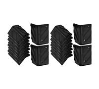 ULTECHNOVO Speaker Corner Protectors Offering Excellent and Preventing Damage 20pcs Black Right Angle Speaker Corner Guards for Cabinets and Guitar Amplifiers