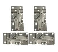 ULTECHNOVO Spring Cabinet Hinges with Thickened Spring Iron Material 45 Degree 4pcs and Rust-Resistant Silver Finish, for Repairing Worn-Out Furniture and Crafts