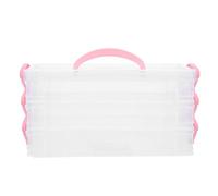 ULTECHNOVO Stackable Pencil Case and Desk Organizer with Handle, Portable and Detachable Multi-Functional Pencil Holder, Simple Design for Home and Office Use, Convenient Storage Solution