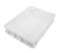 ULTECHNOVO Stackable Plastic Pizza Proofing Tray Without Lid, Commercial Grade Dough Proofing Tray with Easy to Clean, Space-Saving Design for Home and Bakery Dough Preparation