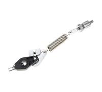 ULTECHNOVO Stainless Steel Bass Drum Pedal Spring with Silver Hook, Easy to Assemble High Tensile Strength Foot Pedal Spring for Drummers and Percussionists