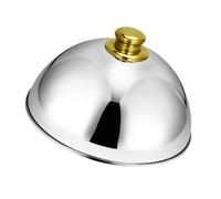 ULTECHNOVO Stainless Steel Food Cover Dome with Golden Bead Dish Cover for Indoor Outdoor Use for Grilling BBQ and Catering Keeps Food Fresh and Protected from Bugs