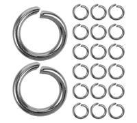 ULTECHNOVO Stainless Steel Jump Iron Material 100 Pcs with Bright Plated Finish, Secure Connection and Easy to Use for Jewelry Making and Keychain Crafting for Crafts