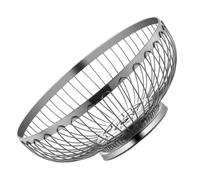 ULTECHNOVO Stainless Steel Metal Wire Fruit Basket Large Countertop Bowl for Fruits Vegetables Snacks Modern Kitchen Storage Organizer with Artistic Design Easy to Clean and Versatile Use