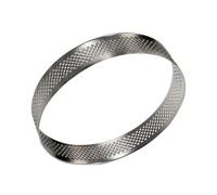 ULTECHNOVO Stainless Steel Round Perforated Tart Ring for Baking Non Stick Mousse Cake Mold Pastry Circle for Pies Tarts Cheesecakes and Desserts for Holiday and Party Use