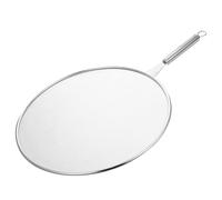 ULTECHNOVO Stainless Steel Splatter Screen Guard Fine Mesh Grease Protector for Skillet Cooking Scald Handle Easy to Clean for Pancakes and Frying Keeps from Hot Oil Splash