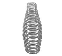 ULTECHNOVO Stainless Steel Spring Handle for Wood Stove Door, Tapered Grip | Polished Silver Finish, Heat Resistant Replacement, Universal Fit for Fireplace Damper Pull and Tools