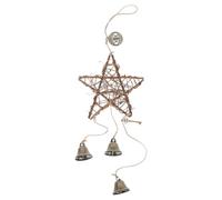 ULTECHNOVO Star Bell Pendant for Ringing at Wedding, Hanging Jingle Decorations Ornaments for Crafting Wreath, Window, Door, Halloween, and Christmas