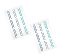 ULTECHNOVO Sticky Index Tabs 18pcs Repositionable Divider Tabs 2 Sheets, Writable Page Markers Made of Pp and Paper, for Catalog and Document Classification