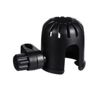 ULTECHNOVO Stroller Cup Holder Water Holder for Milk Bottle Adjustable Abs Plastic Black Prevents Falling for Office Chair Armrest