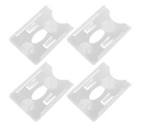 ULTECHNOVO Suction Cup Card Holder for Car Windscreens Plastic Badge Holders 4pcs 3.54 X 2.17 Inches for Parking Permit Organisation