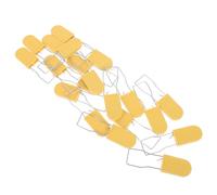 ULTECHNOVO Tamper Proof Padlock Security Seals Quick Package Integrity Check 20pcs Yellow with Abs and Iron Material for Courier Logistics and Storage Containers