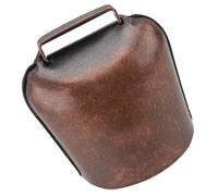 ULTECHNOVO Thickened Iron Animal Bell for Large Animals and Horses with Sound, Versatile Usage and Rustic Coffee Colour, for Outdoor Use and Hung the Neck