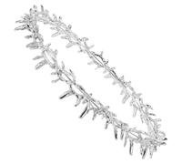 ULTECHNOVO Thorn Crown Headband Silver for Renaissance Fair, Medieval Costume, Birthday Party, Men and Women Accessory