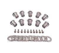 ULTECHNOVO Threaded Bushing Ferrule Mounting Screw for Ukulele Guitar Tuning Peg Tuner Machine Head Zinc Alloy Steel for Professional and Personal Use