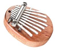 ULTECHNOVO Thumb Piano Beautiful Brown 8 Keys Musical Instrument Mini Kalimba with Synthetic Material and Melodious Sound Portable Finger Piano for Beginners for Music Practice