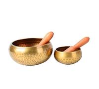 ULTECHNOVO Tibetan Singing Bowl Manual Tapping Metal Craft with Stick Handcrafted Nepal Bowl for Meditation Yoga and Stress Relief Engraved Design High Resonance Sound