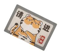 ULTECHNOVO Tiger Printed Anti-slip Doormat for Entrance, Absorbent Heavy Duty Floor Mat Carpet, Multi-function Non-skid Door Mat for Home Entryway