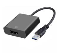 ULTECHNOVO to Video Adapter Converter with Full 1080p 60hz Resolution Support USB 3.0 Lightweight Plastic External Graphic Card for Video Display and Mirror Apps for Laptop and Computer