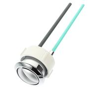 ULTECHNOVO Toilet Water Tank Flush Push Button Replacement for Home, Silver 3.8cm Diameter, Compatible with Geberit Toilet Cistern, Bathroom Sanitary Ware Accessory