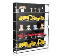ULTECHNOVO Toy Car Storage Box Acrylic Display Case Wall Mounted Model Display Cabinet for Collectibles Clear Tabletop Shelf Organizer for Miniature Figures 1 X Acrylic Case