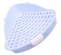 ULTECHNOVO Triangle Rabbit Litter Box Pet Litter Tray Non-slip Thick Plastic with Heightened Fence and Fixed Lock Design for Small Pet Toilet Suitable for Mink and Guinea Pigs