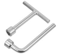 ULTECHNOVO Triangle Socket Spanners Key Set M10 Stainless Steel Triangle Key for Electrical Cabinet Lock Control Panel Elevator Utility Cupboard with L-Type and T-Type Wrenches