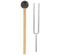 ULTECHNOVO Tuning Fork Set with Non-slip Rubber Hammer Stainless Steel Vibration Tuning Fork for Guitar Piano Violin for Home and Music Therapy
