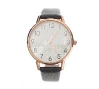 ULTECHNOVO Ultra Thin Alloy Quartz Easy Reader with Arabic Numerals Women Watch Black Velvet Strap Wristwatch, Minimalist Casual Bracelet Watch for Ladies