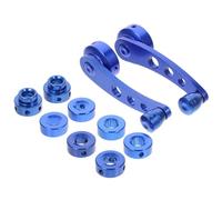 ULTECHNOVO Universal Blue Aluminum Alloy Winder Crank Handle for Car Window Replacement with Three Adapters and Mounting Hardware, Suitable for Vehicle Manual Window Repair