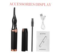 ULTECHNOVO USB Portable Heated Eyelash Curler Level Adjustable Temperature Rechargeable USB Lash Curling Tool for Curl Black Makeup Device for Women