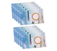 ULTECHNOVO UV Testing Cards Pvc Material Versatile Use for Reptile Glass Containers 10pcs Light Effects Tester Strips UV Indicator for Indoor Lighting and Outdoor Activities