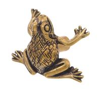 ULTECHNOVO Vintage Frog-Shaped Brass Cabinet Knob with Fortune-Bringing Design, Smooth Operation and Retro Style, for Furniture and Dressers in Home Decoration