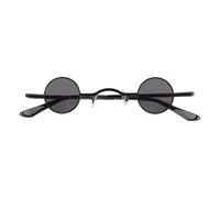 ULTECHNOVO Vintage Men Sunglasses round Sunglasses Metal Circle Frame Punk Style Glass Lenses Long Serving Life Special Days and Wedding