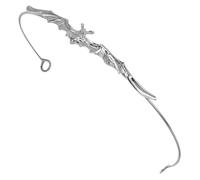 ULTECHNOVO Vintage Silver Alloy Gothic Bat Crown Headband for Halloween Party and Cosplay, Bat Wings Tiara Hair Accessory for Men, Women,