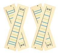 ULTECHNOVO Violin Fingerboard Stickers Paper Note Decals Auxiliary Tool to Enhance Learning Efficiency by Beginners 4pcs for 3/4 Violins