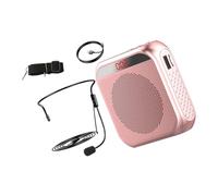 ULTECHNOVO Voice Amplifier for Teacher Portable Microphone and Speaker Plastic Compact Versatile Rechargeable with LED Screen for Classroom Use and Presentations