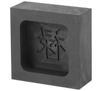 ULTECHNOVO Volume Melting Tool Graphite Casting Mold with Geometric Pattern Reusable Graphite Crucible for Refining and School Science Experiments