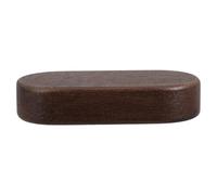 ULTECHNOVO Walnut Wood Oval Block 10X5X2Cm Sturdy Black Walnut Base for Car Model Display and Classroom Woodcarving Projects