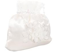 ULTECHNOVO Wedding Bridal Handbag Money Bag with Flower Decoration for Bride Suitable for Wedding Ceremony
