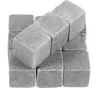 ULTECHNOVO Whiskey Stones Marble 12Pcs Reusable Ice Cubes for Spirit Drinkers Practical Beverage Cooling at Home