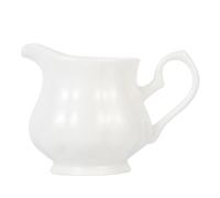ULTECHNOVO White Ceramic Milk Jug with Handle for Pouring Milk or Coffee, Small Porcelain Creamer Pot Featuring Delicate Design and Multi-Function Use in Kitchen and Dining