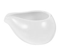 ULTECHNOVO White Ceramic Milk Pitcher - Small Coffee Creamer and Sauce Jug for Restaurant and Table Use