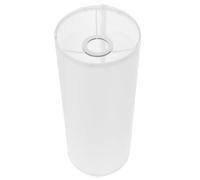 ULTECHNOVO White Fabric Cylinder Lamp Shade - 16cm Diameter x 40cm Height Minimalist Long Drum Lampshade Replacement for Table Lamps, Modern Home Decor & Study