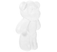 ULTECHNOVO White Polystyrene Foam Bear Model 12Cm DIY Craft Foam Ornament for Valentine’S Day Party Decorations Blank Bear for Painting and Festival Crafts