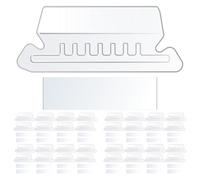 ULTECHNOVO White PVC File Folder Tabs for Document Organizers, Easy to Use and Sturdy Hanging Folder Labels, for Hotel and Office Filing Needs