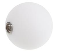 ULTECHNOVO White Round Glass Lamp Shade 4.72 Inch G9 Precision Screw Threads, Frosted Globe Pendant Light Shade for Desk Lamps and Wall Sconces, Soft Light Diffusion, Modern Scandinavian