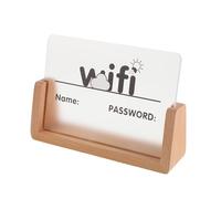 ULTECHNOVO Wifi Password Sign for Hotel and Business Vertical Display Acrylic Wifi Guest Sign
