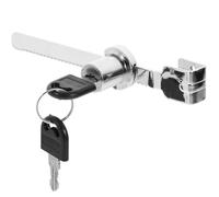 ULTECHNOVO Window Lock for Glass Cabinets and Counters High-Security Mechanical Lock Long Tongue Fits Display Cases and Shop Windows